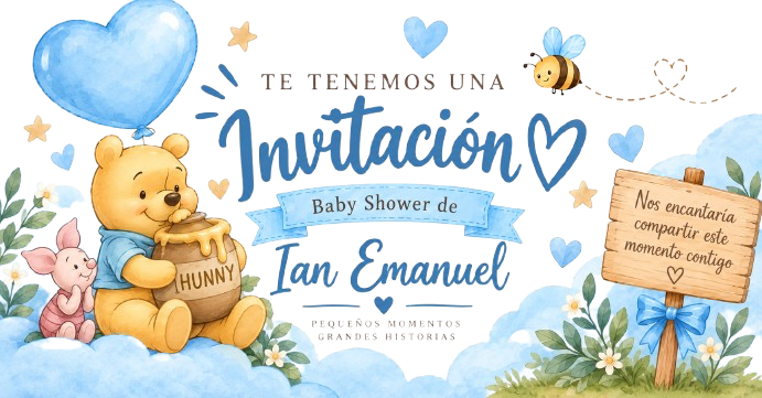 Invitación Baby Shower de Ian Emanuel